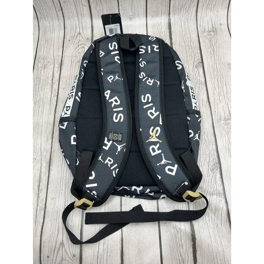 Nike‎ Jordan PSG Backpack 9A0469-K25 Black White Paris Saint-Germain Soccer Bag